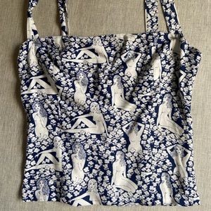 REFORMATION ELAINE TOP IN AU NATURALE SIZE 8 BEAUTIFUL RARE TO FIND BARELY WORN